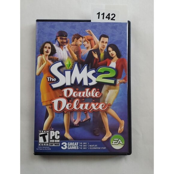 The Sims 2: Double Deluxe PC CD-ROM Computer Game w/ Cheat Code Book - Picture 1 of 6